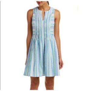 CeCe women dress size 12 Short Sleeves V-Neck Easter Summer Spring fit and flare